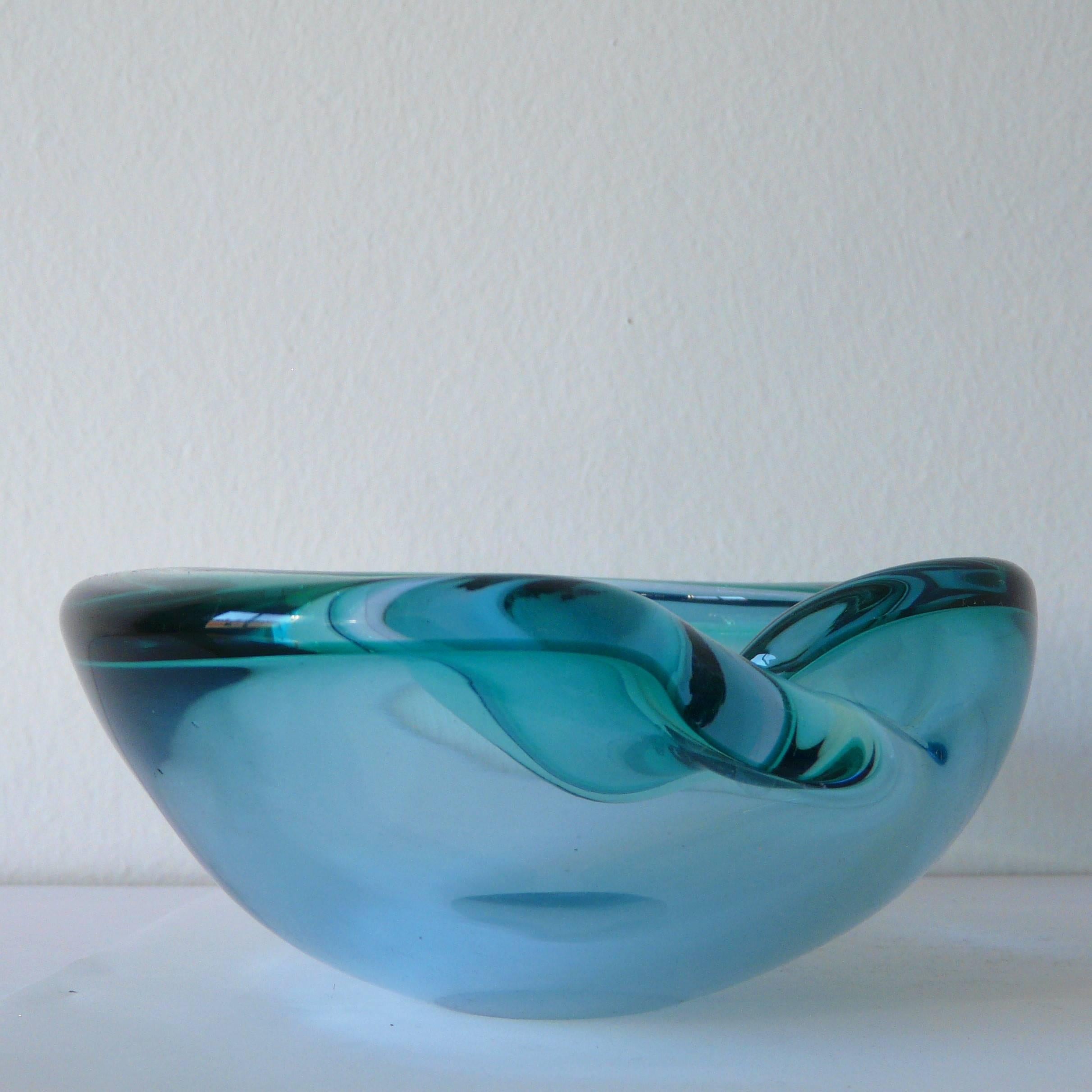 Mid-Century Modern Italian Murano Glass Ashtray / Bowl