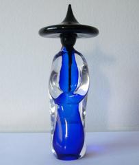 Pair of Murano Glass Chinese Men Sculptures by Formia