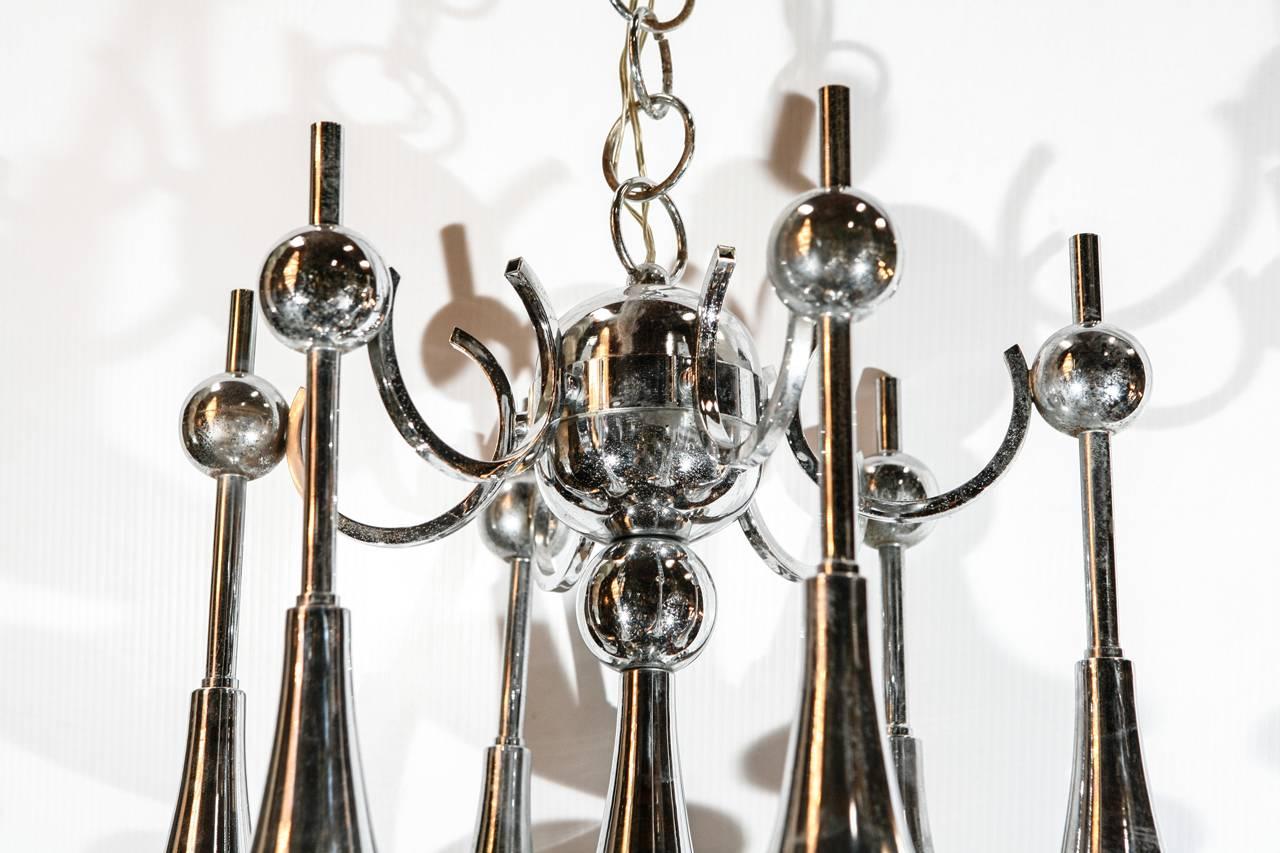 Glass Trumpets Chandelier by Sciolari