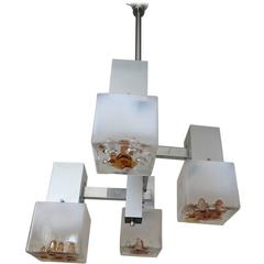 Italian Mid-Century Chandelier by Mazzega 11