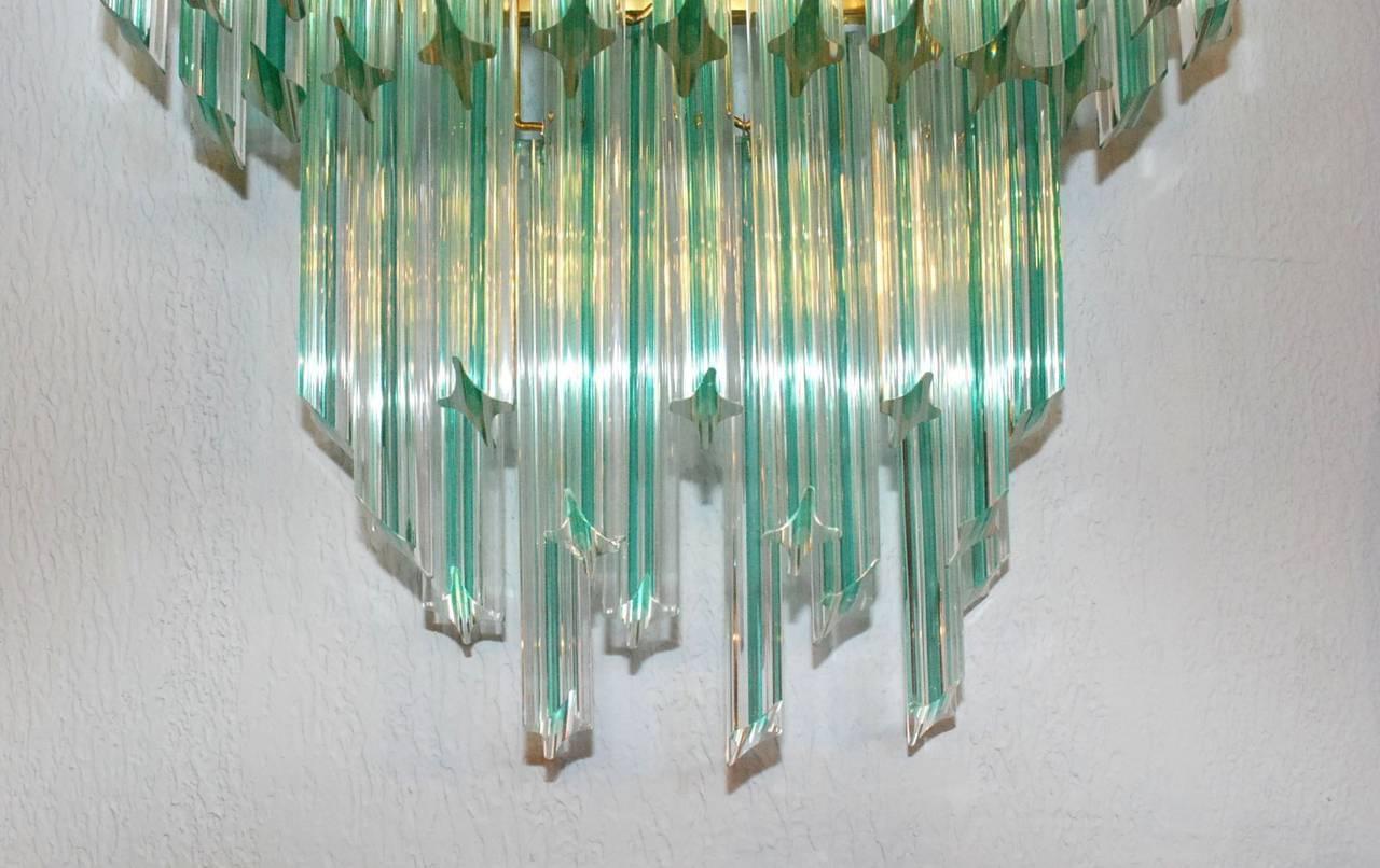 Mid-Century Modern Pair of Italian Murano Glass Sconces by Venini