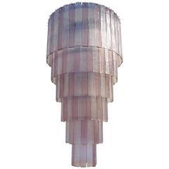 Italian Murano Glass Cascade Chandelier by Mazzega 4