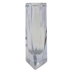 Italian Murano Glass Faceted Vase by Mandruzzato 3