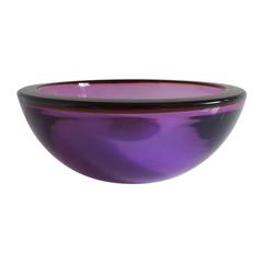 Italian Amethyst Murano Glass Bowl