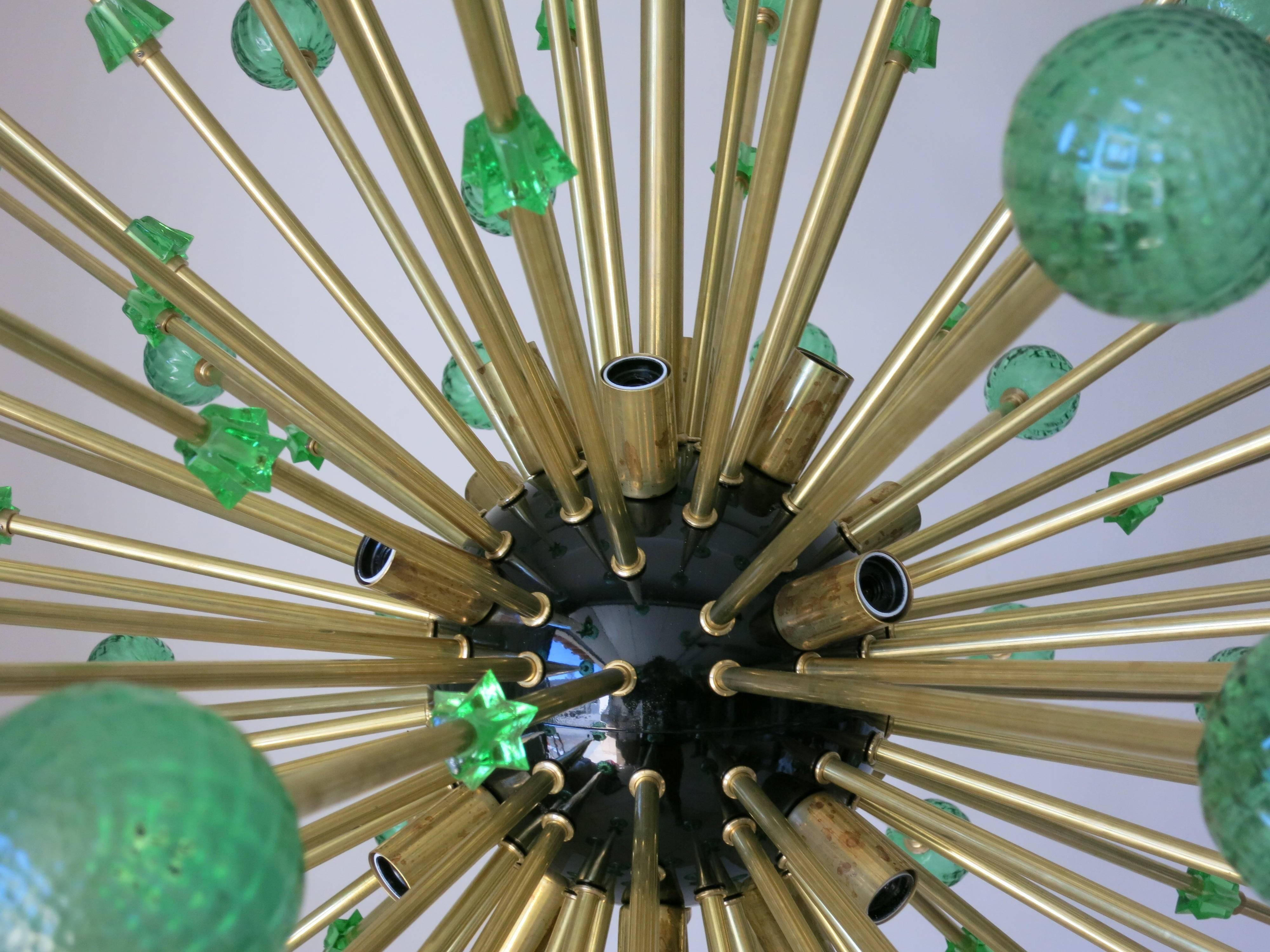 modern green chandelier