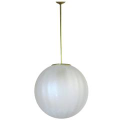 Italian Murano Frosted Glass Pendant 4