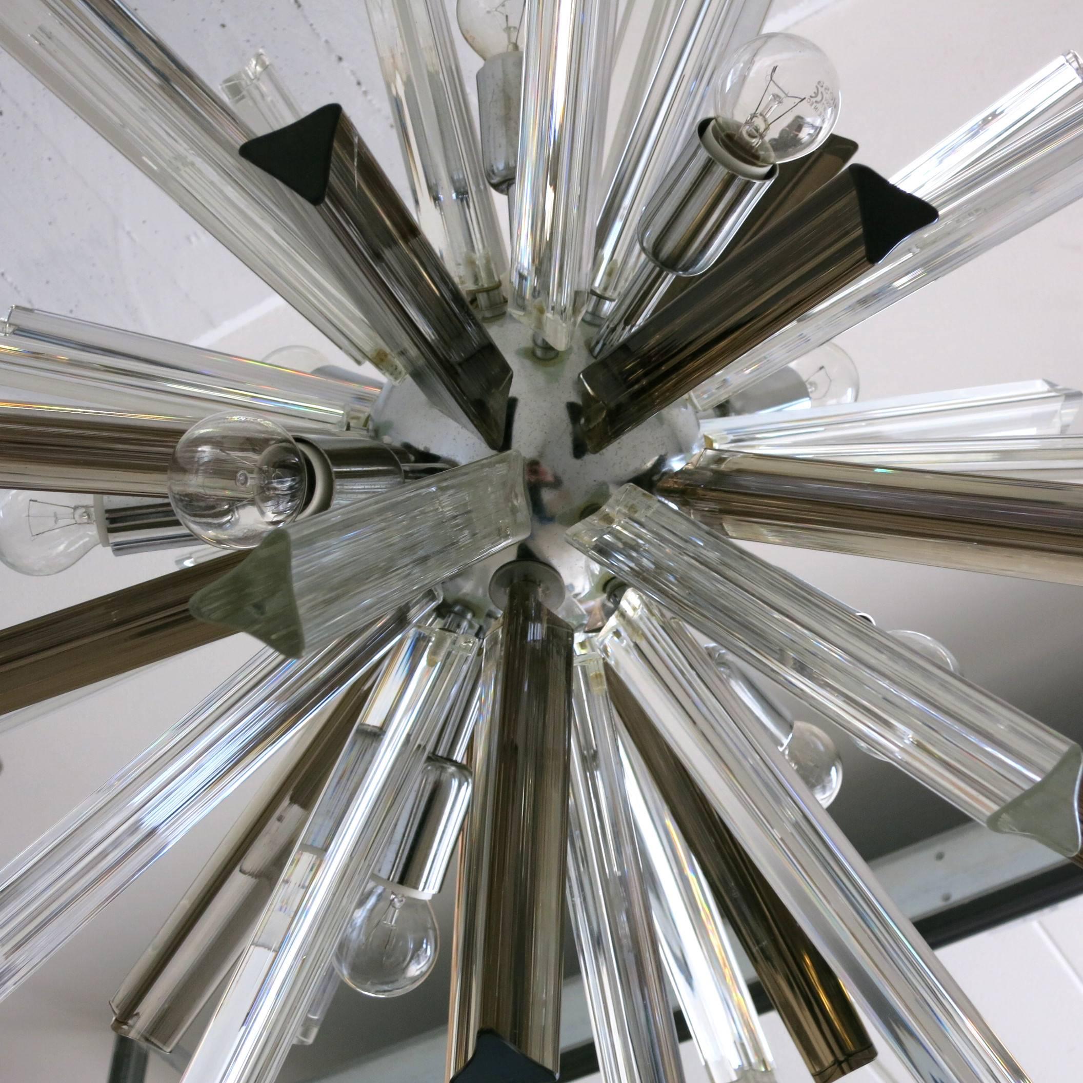 20th Century Italian Mid-Century Murano Glass Chandelier by Venini