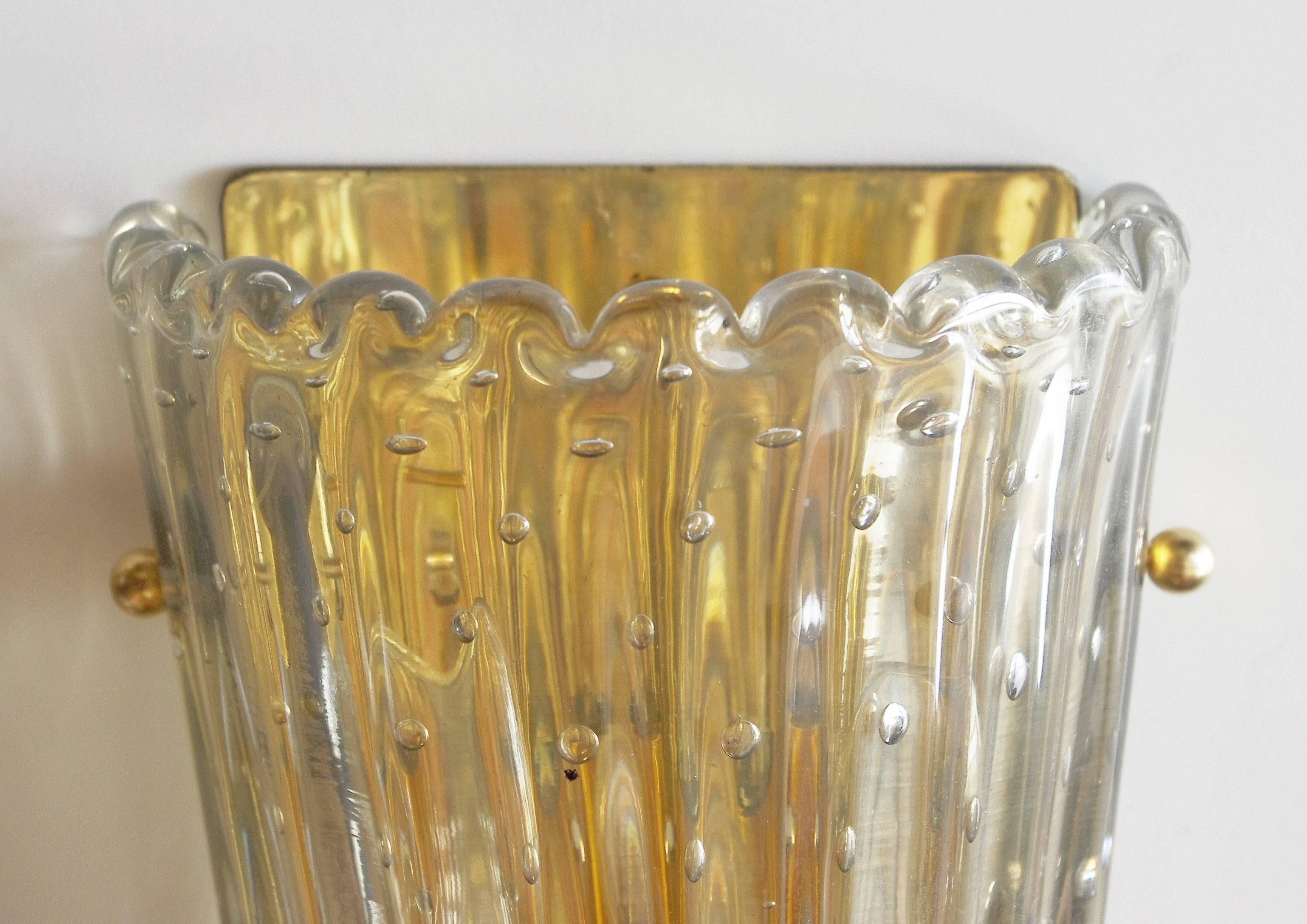 Italian Modern Murano Glass Sconces 1