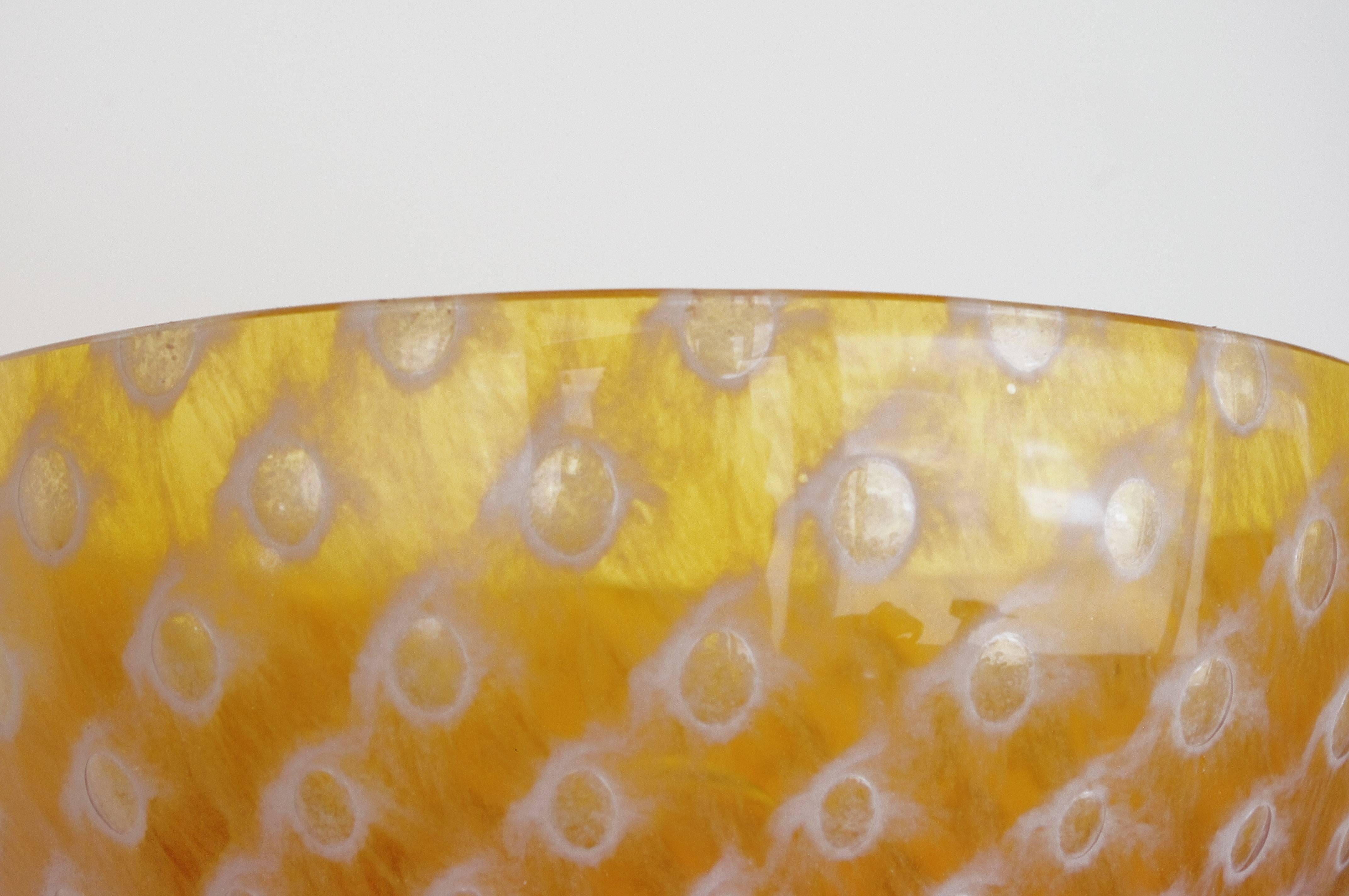 Brass Italian Murano Glass Sconce by Barovier e Toso
