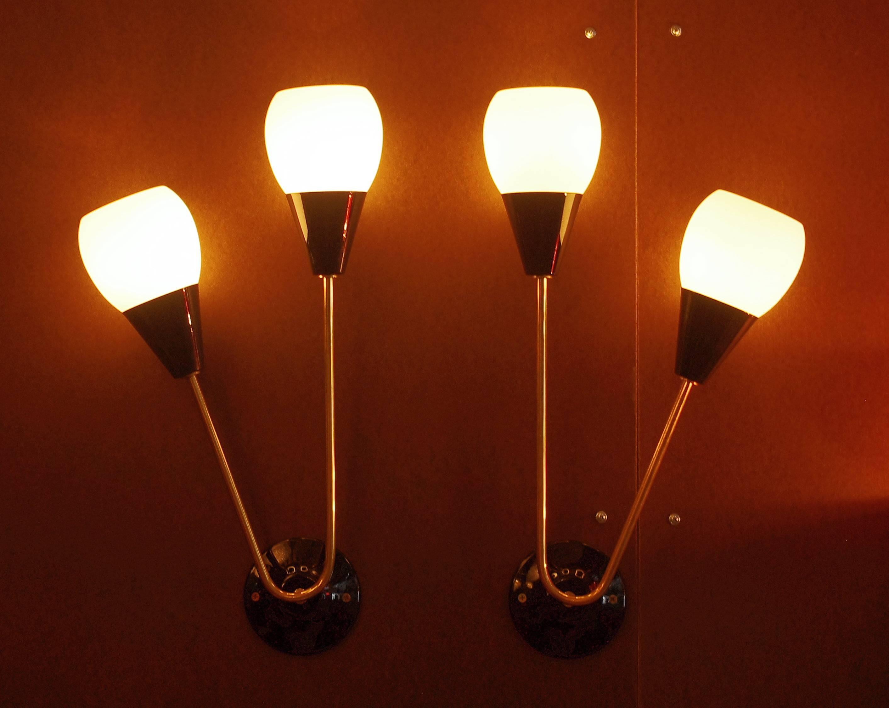Two Pairs of Tulipano Sconces by Fabio Ltd 1