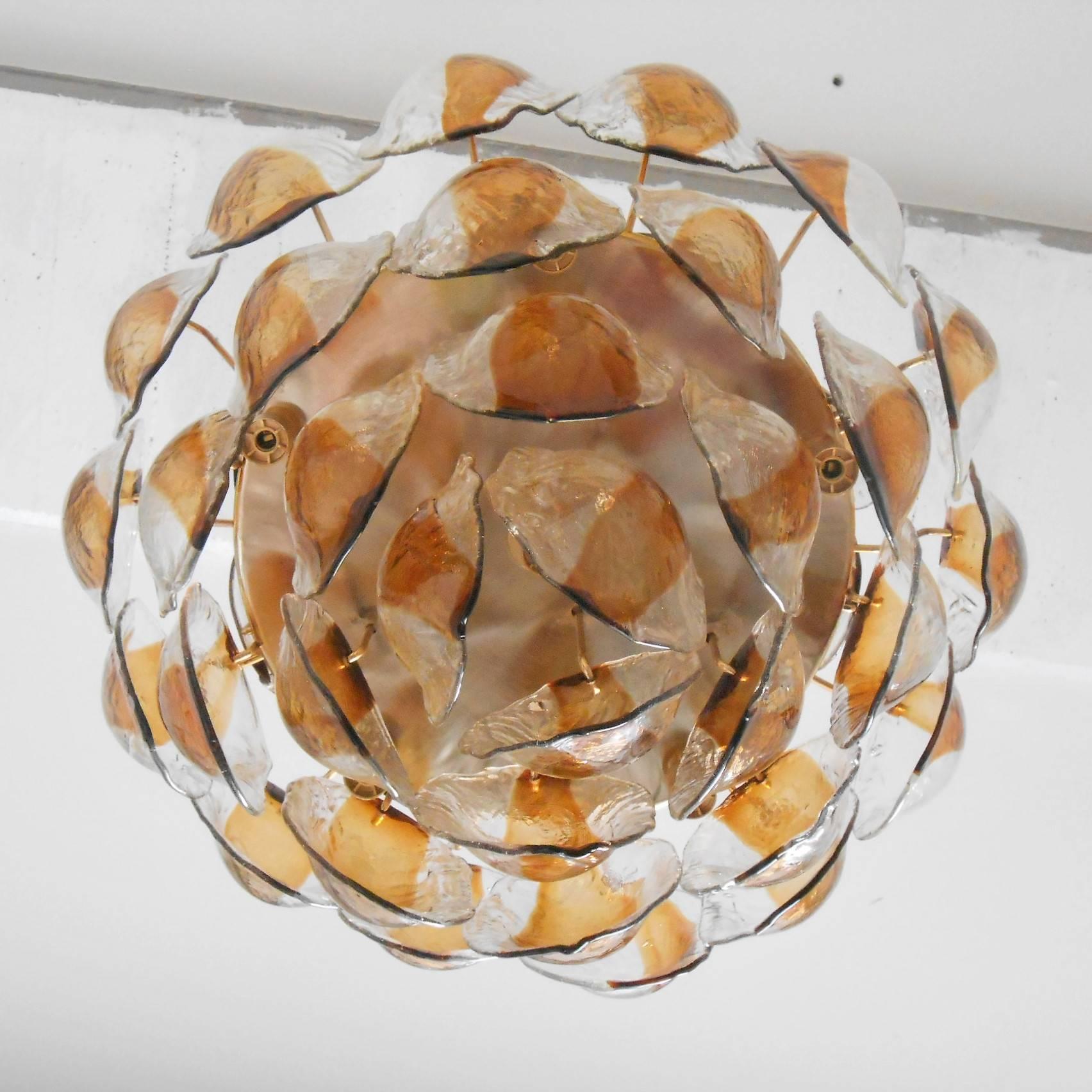 20th Century Italian Vintage Murano Glass Chandelier by La Murrina