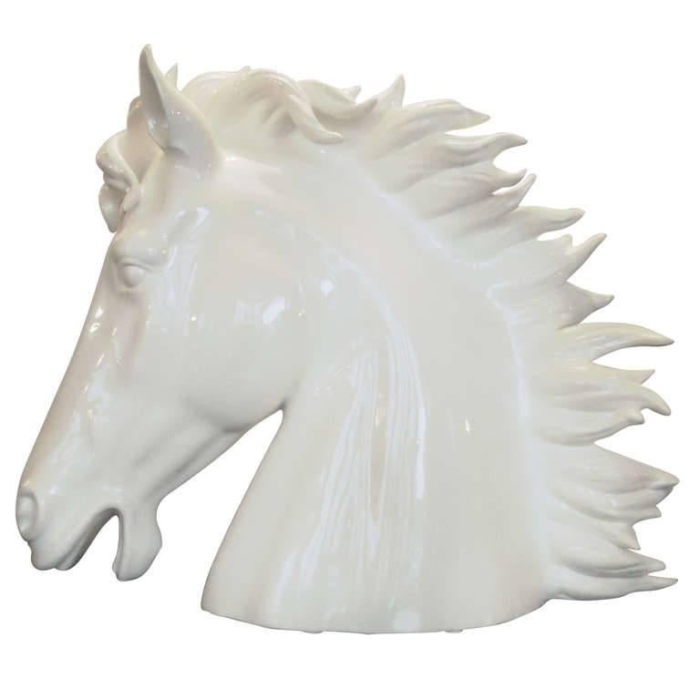 Italian Ceramic Horse For Sale at 1stdibs