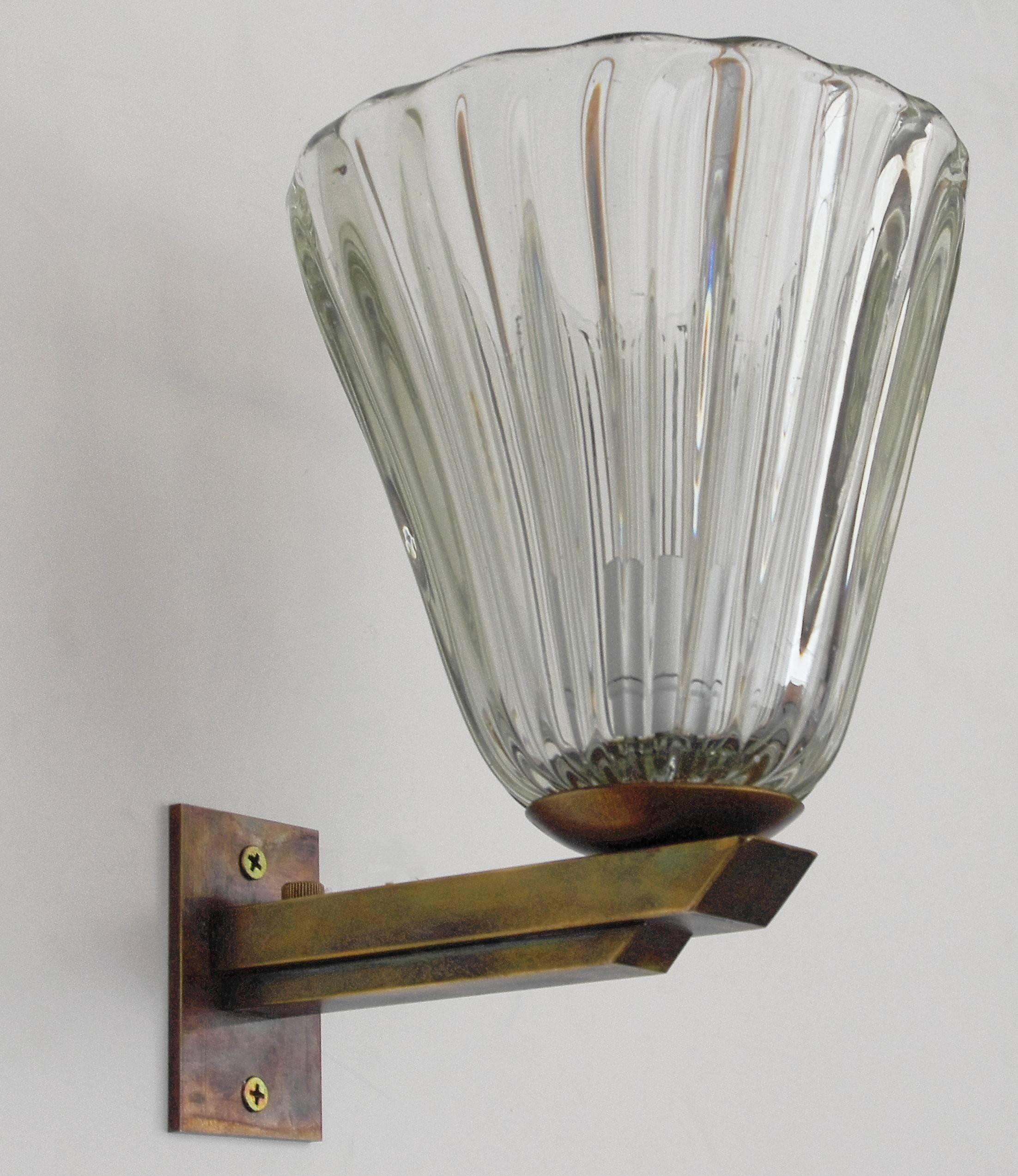 20th Century Single Bell Sconce by Barovier e Toso FINAL CLEARANCE SALE