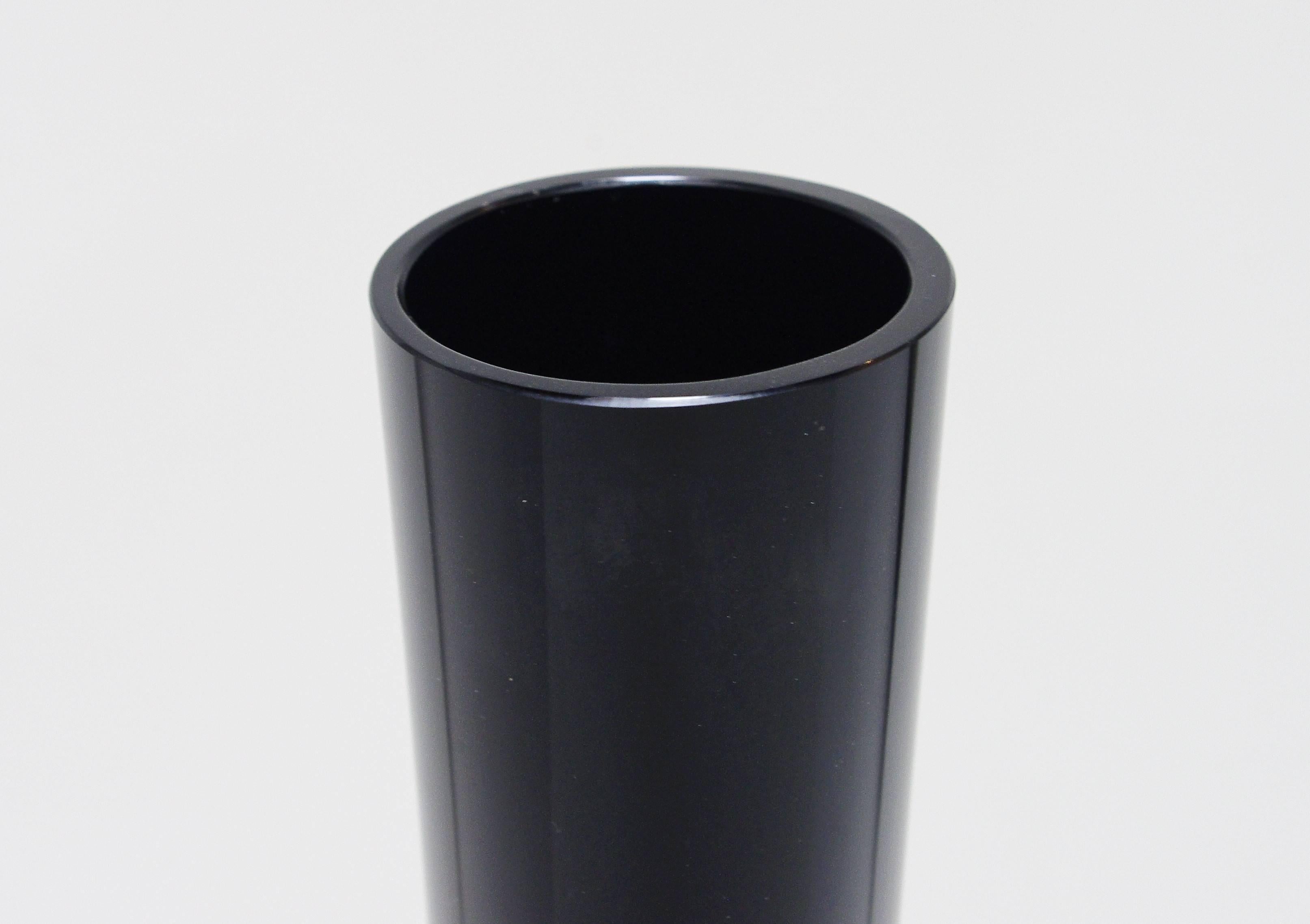 Italian Black Murano Glass Vase 1