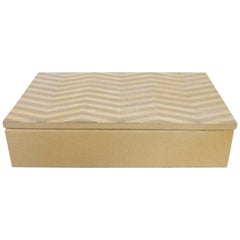 Ivory and Brown Shagreen Box by Fabio Ltd
