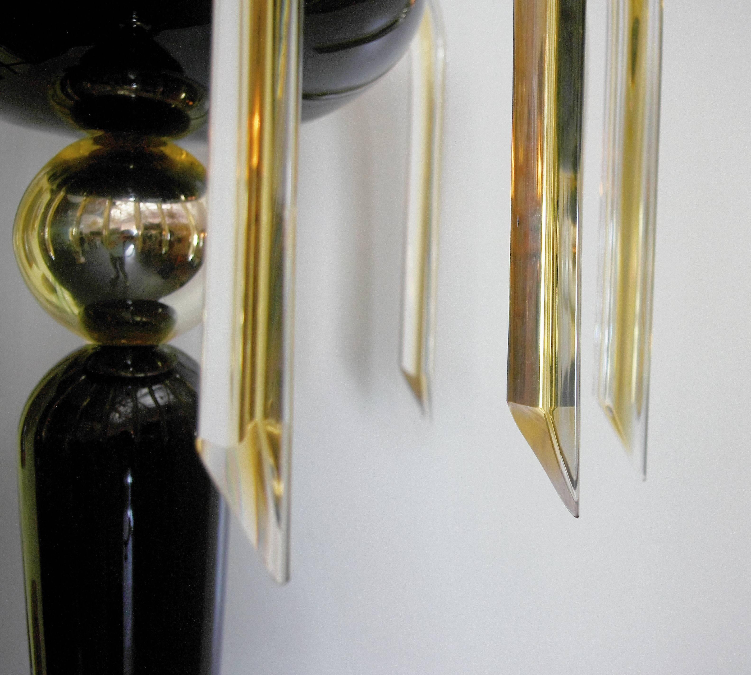 Murano Glass Pair of Pharaoh Floor Lamps by Fabio Ltd