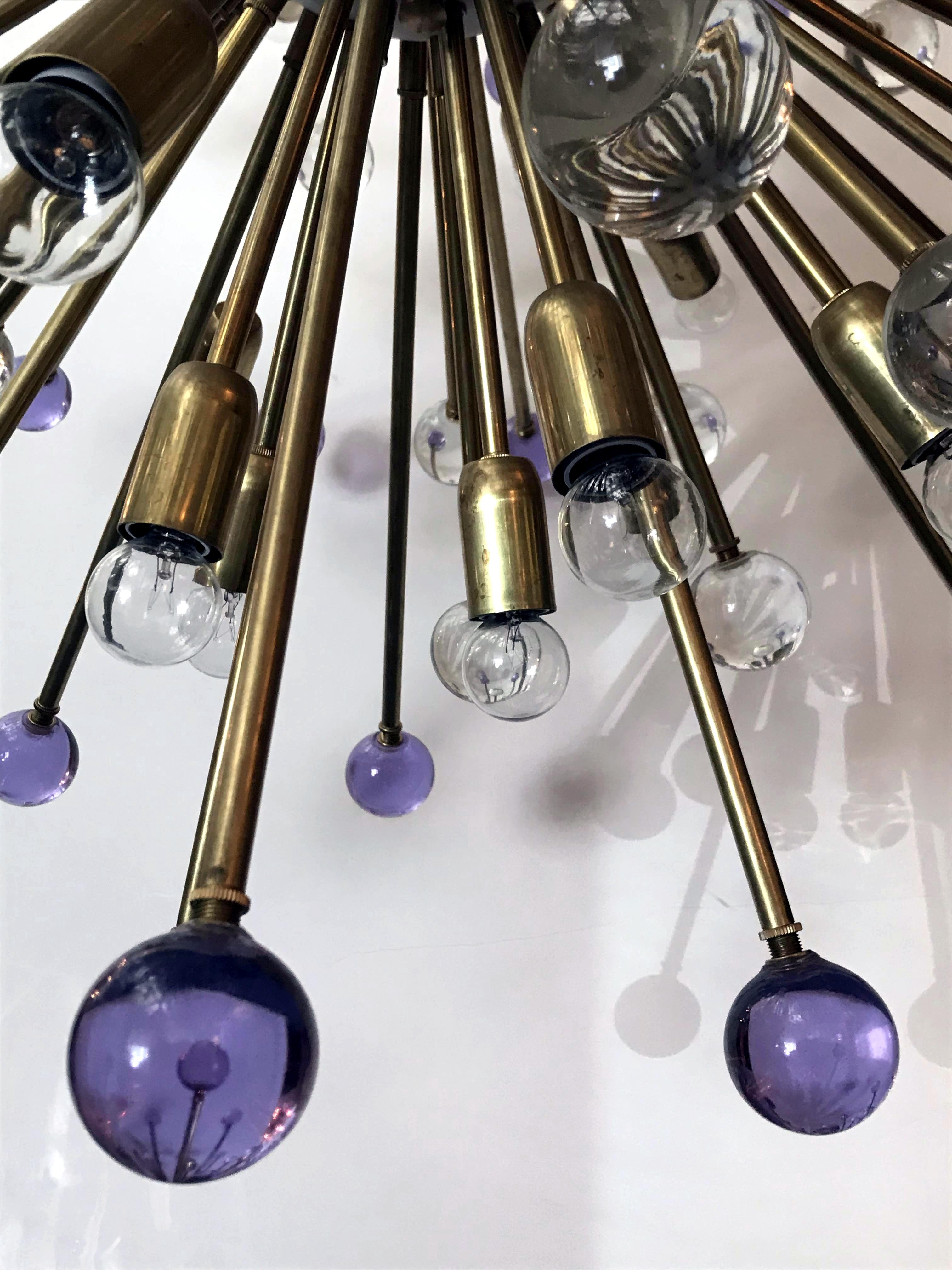Two Purple and Clear Burst Sputniks by Fabio Ltd 1