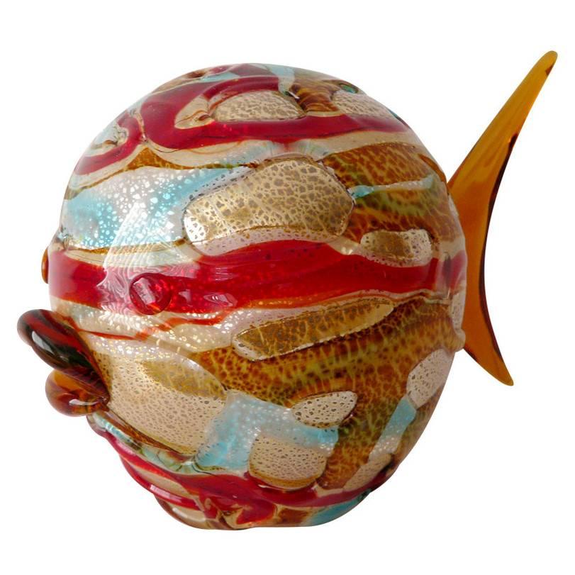 Multicolor Fish Sculpture by Maestro Camozzo