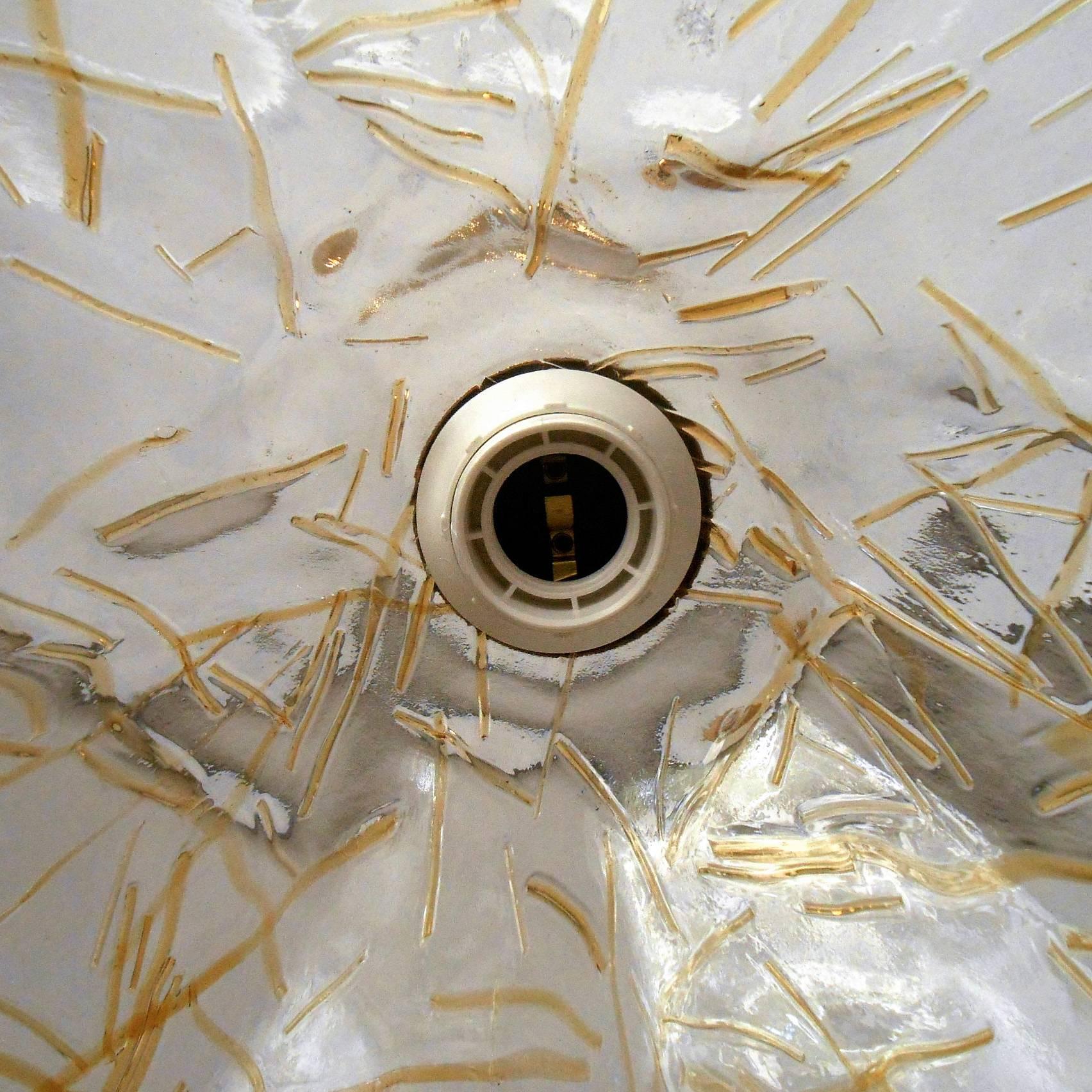 Italian Murano Glass Umbrella Pendant by Mazzega 2