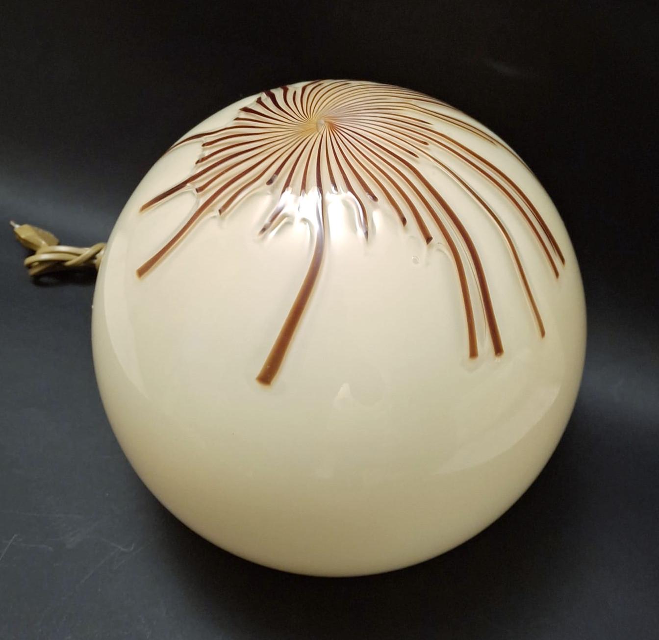 Mid-Century Modern Anemone Table Lamp by Venini For Sale