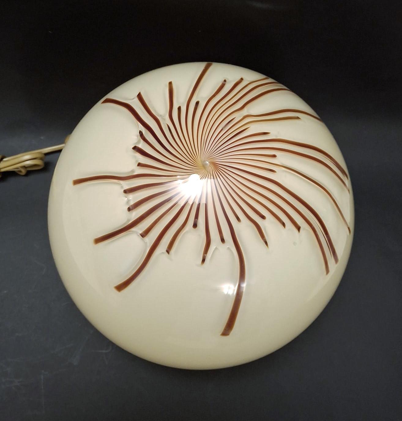 Italian Anemone Table Lamp by Venini For Sale