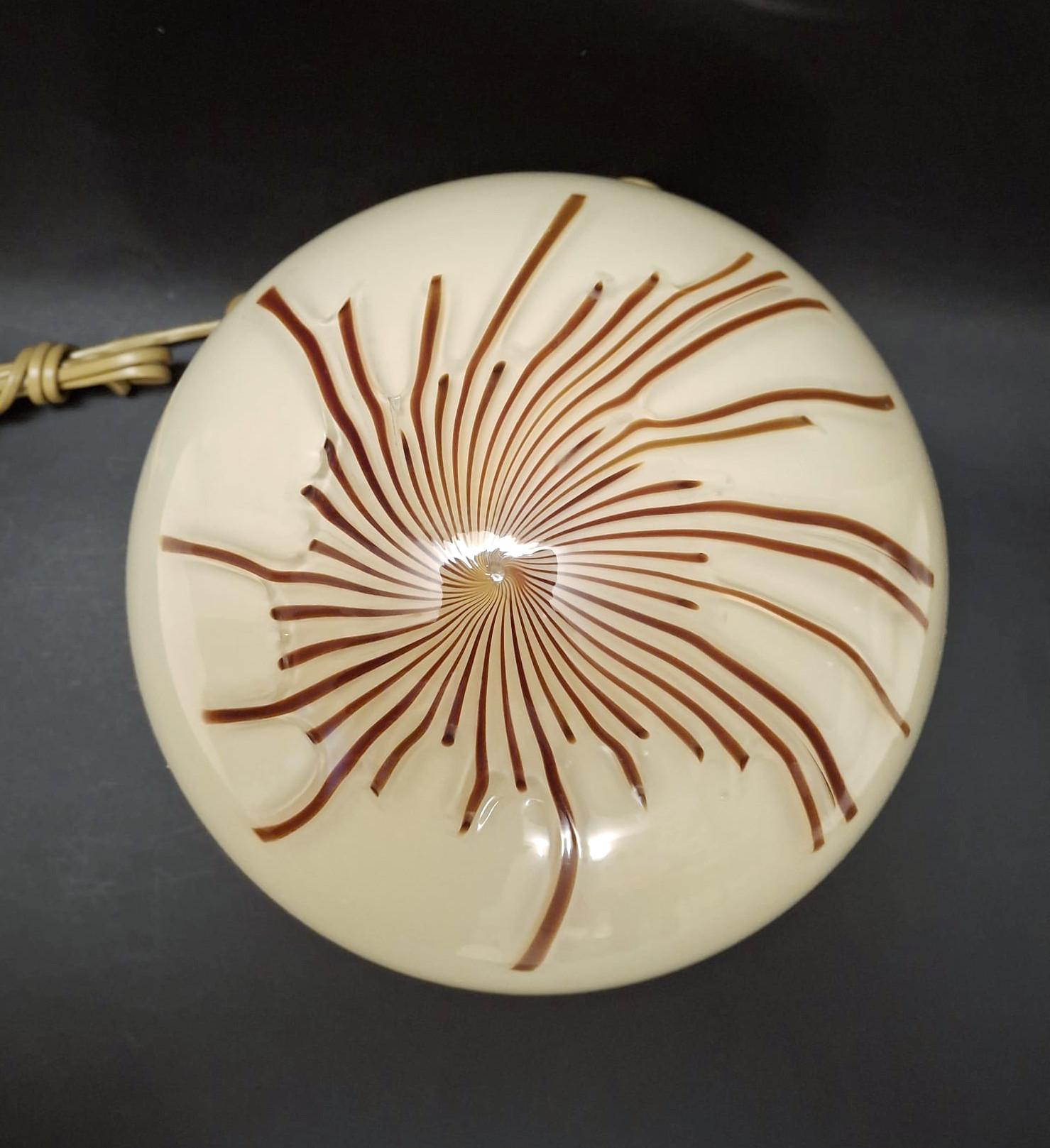 Anemone Table Lamp by Venini In Good Condition For Sale In Los Angeles, CA