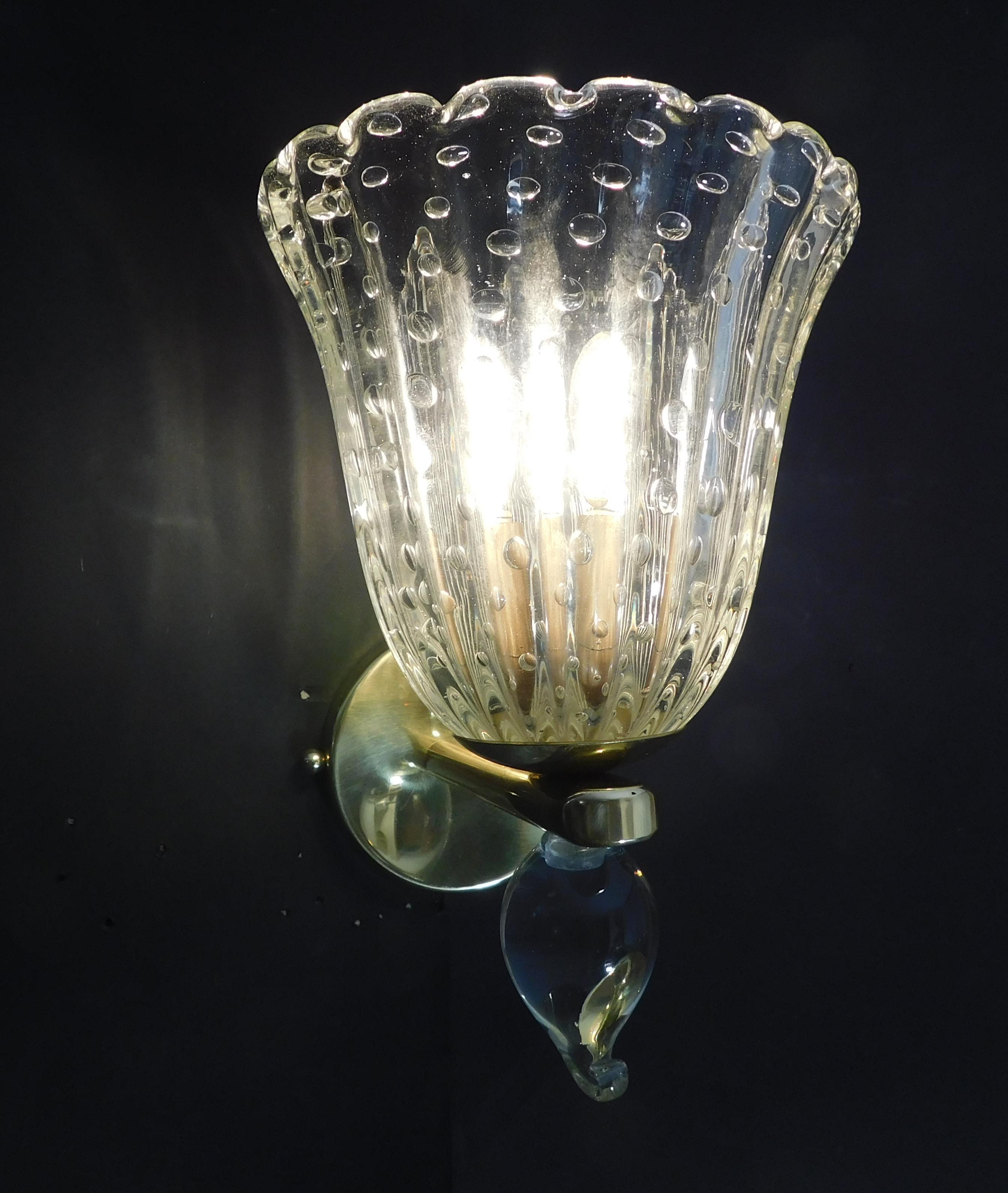 Pair of Bollicine Cups Sconces, 3 Pairs Available For Sale 1