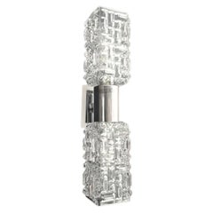 Set of 18 Faceted Crystal Sconces by Targetti