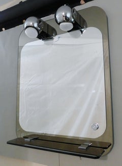 Miroir italien à bords biseautés avec éclairage, de la marque Veca
