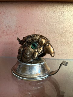 Vintage Italian Brass Parrot Tape Dispenser