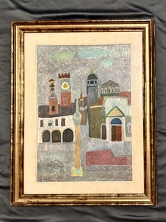 Venice Painting, Oil on Masonite, by Gian Maria Ciferri, Italy 1970s