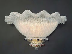 Set of 4 Murano Uplight Graniglia Sconces