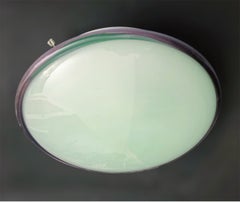 Pair of Purple Murano Flush Mounts / Sconces