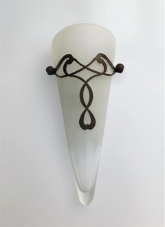 Set of 4 Conical Murano Sconces