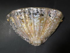 Set of 3 Uplight Murano Sconces