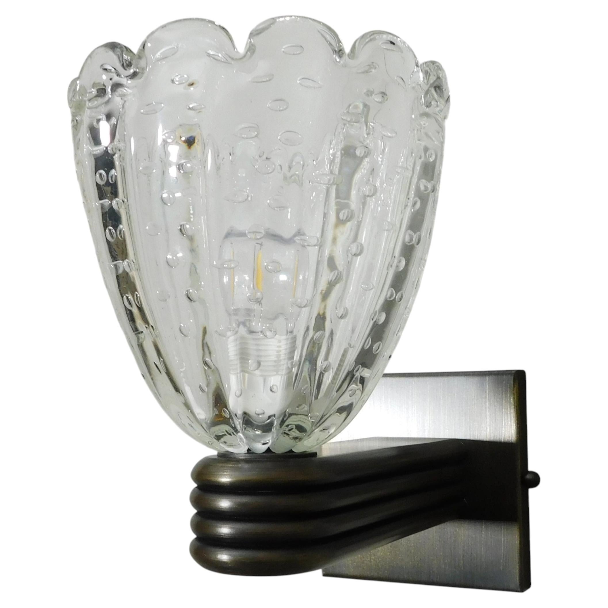Set of 4 Murano Bollicine Cups Sconces