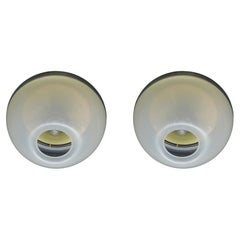 Coppia di faretti da incasso italiani in plexiglass della metà del secolo scorso firmati iGuzzini