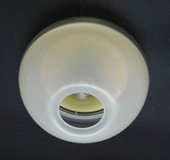 Coppia di faretti da incasso italiani in plexiglass della metà del secolo scorso firmati iGuzzini