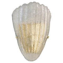 Set of 3 Murano Graniglia Shield Sconces