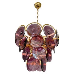Italienischer, mehrstufiger Murano-Disco-Kronleuchter von Fabio Ltd
