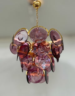 Italienischer, mehrstufiger Murano-Disco-Kronleuchter von Fabio Ltd