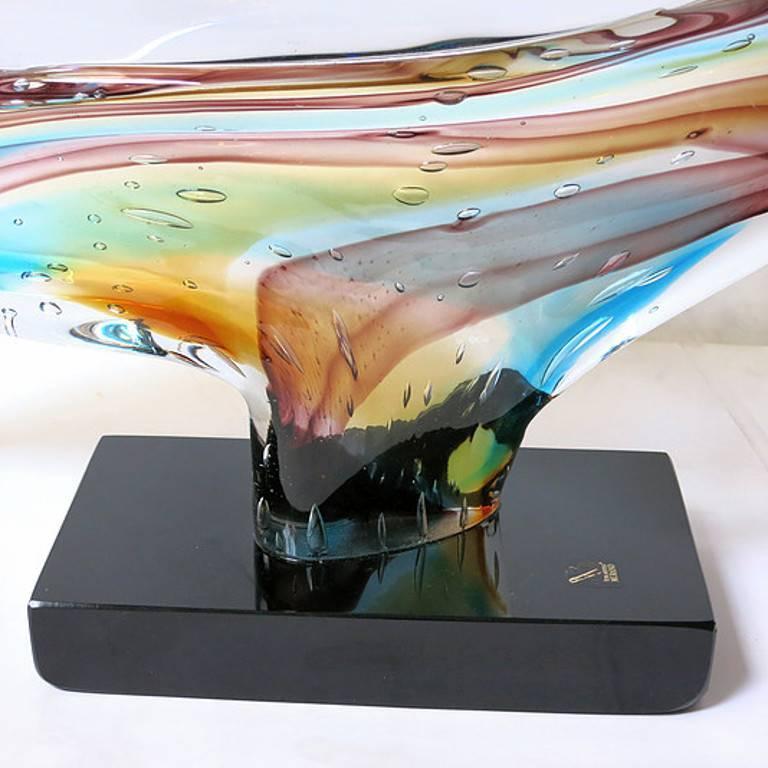 Italian Murano Glass Eye Sculpture by Sergio Constantini at 1stDibs