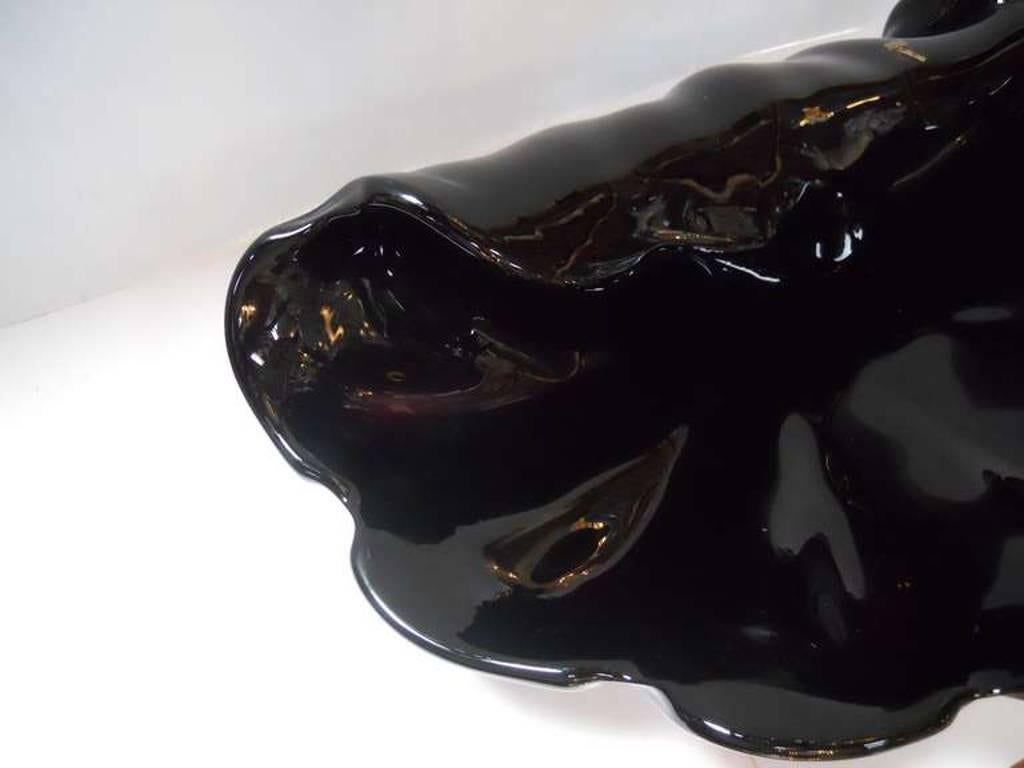 Dark Amethyst Murano Glass Sea Shell Sculptures 2