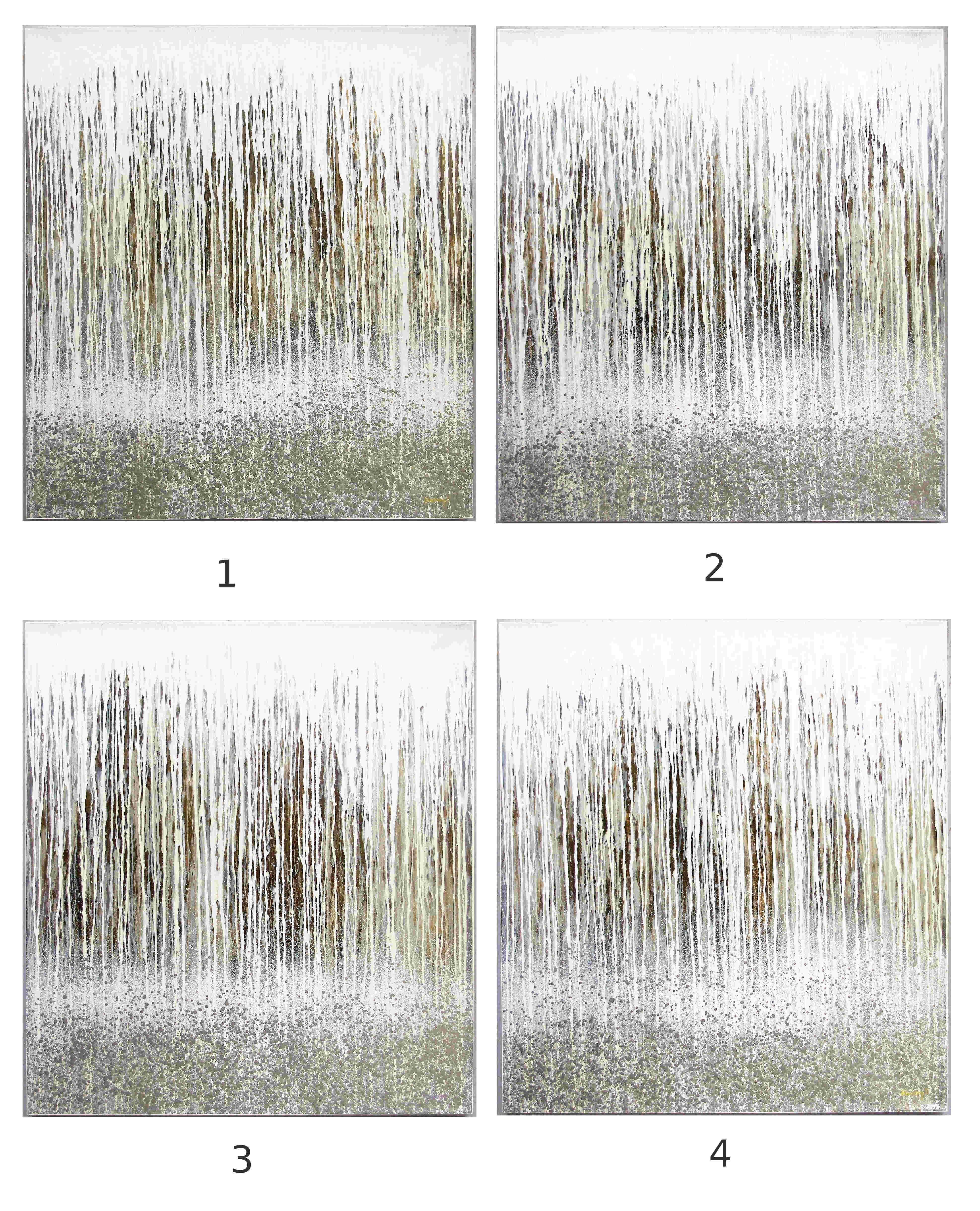 Four contemporary paintings titled Waterfall by Puchong T / The four paintings are all slightly different as shown in the images
Width: 43.5 inches / Height: 39.5 inches / Depth: 2 inches
4 available in Palm Springs
Order Reference # FABIOLTD PT3