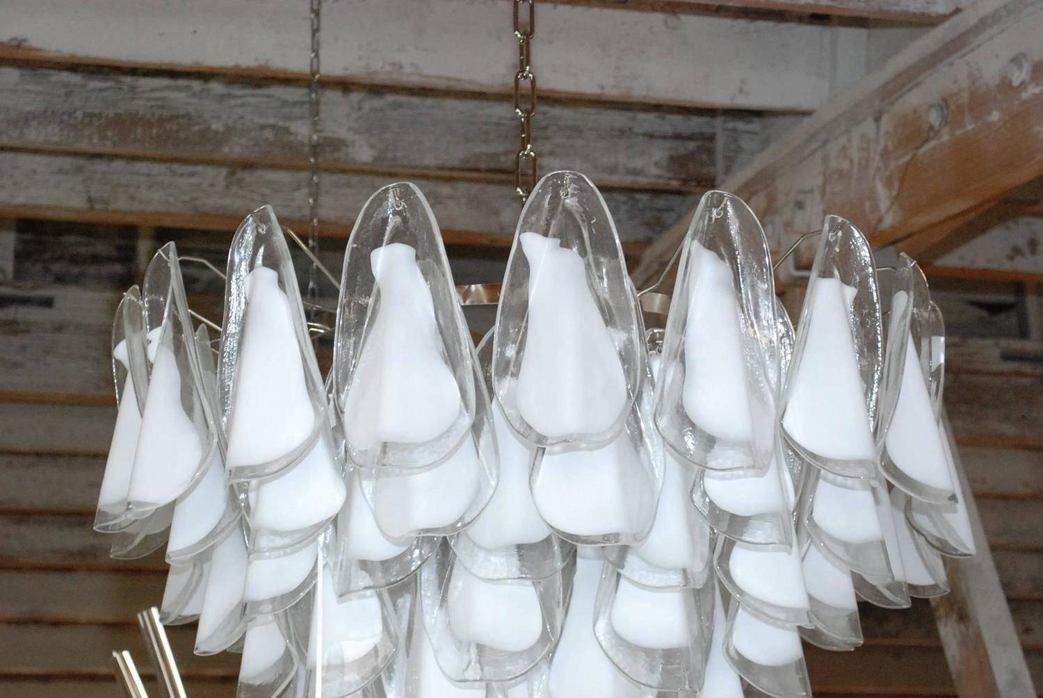 white murano glass chandelier
