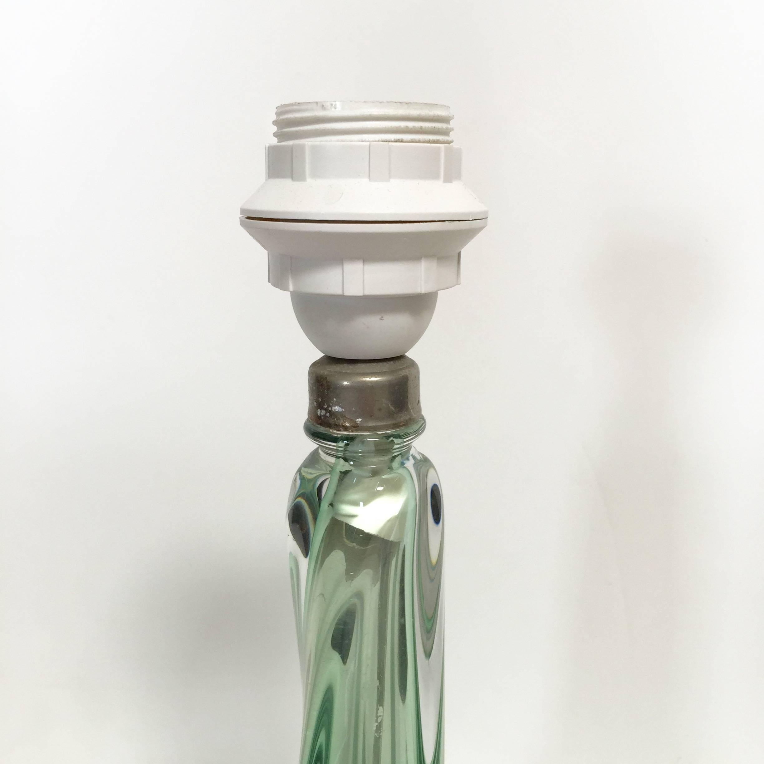 Mid-Century Modern Green Venetian Lamp FINAL CLEARANCE SALE