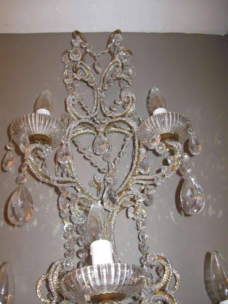 Italian Florentine Gilded Sconces In Excellent Condition In Los Angeles, CA
