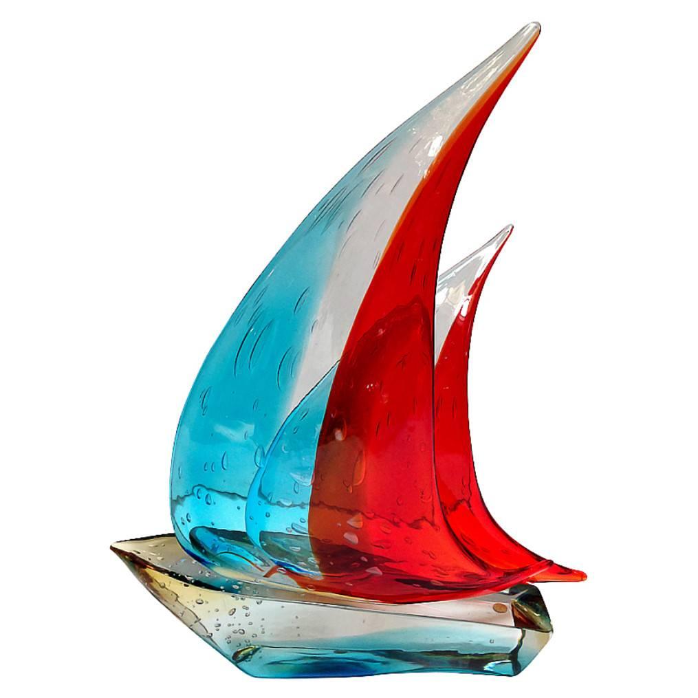 Sailboat Sculpture by Sergio Costantini