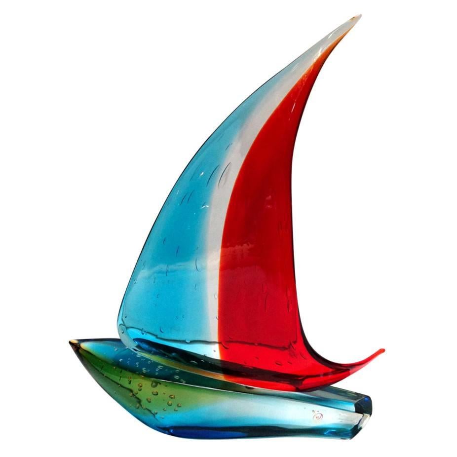 Sailboat Sculpture by Sergio Costantini