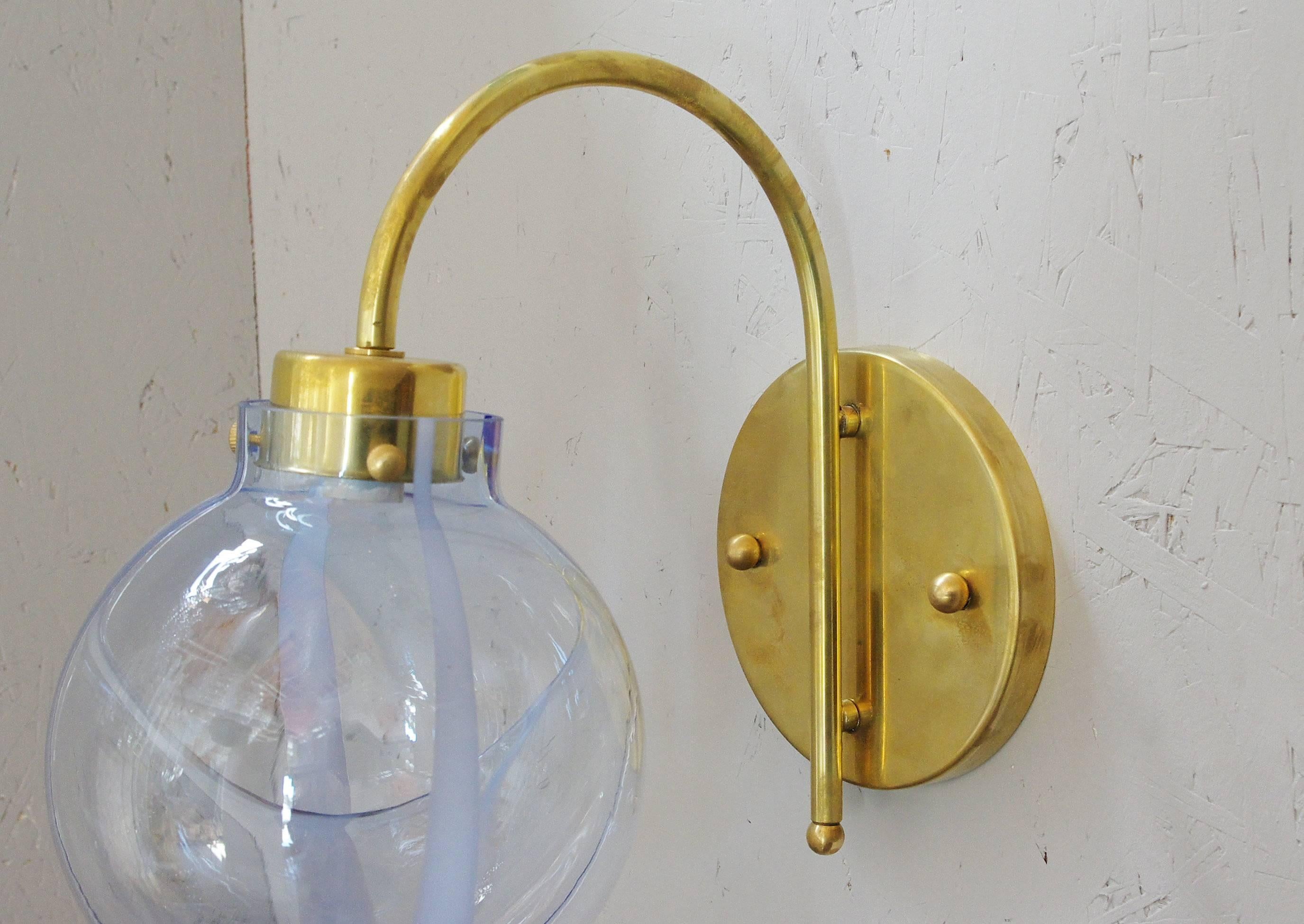 Single Membrana Sconce by Toni Zuccheri In Good Condition In Los Angeles, CA